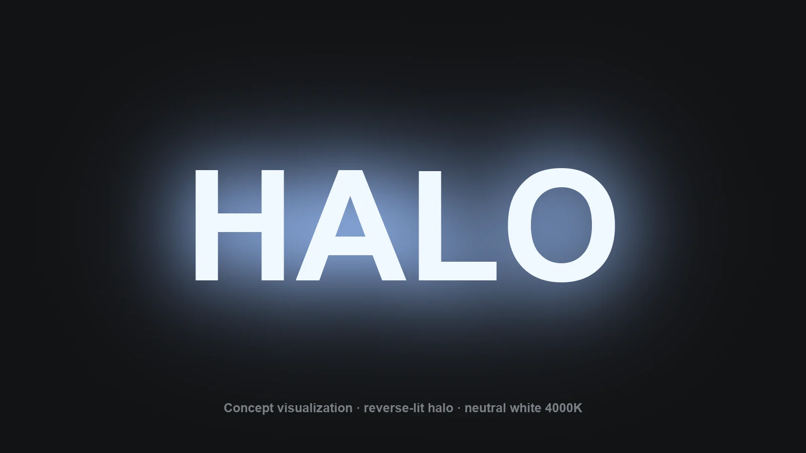 Trimless / Frameless Letters — concept visualization
