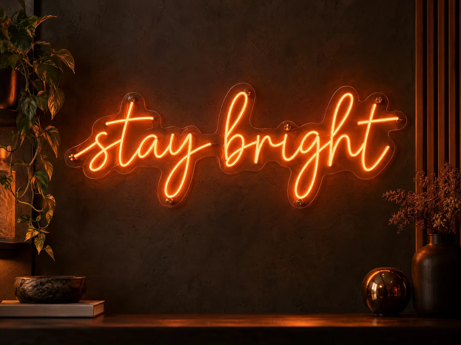 Hotelaria e ambientes internos signage idea — concept visualization